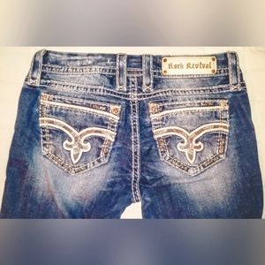 Rock revival woman Capri jeans
